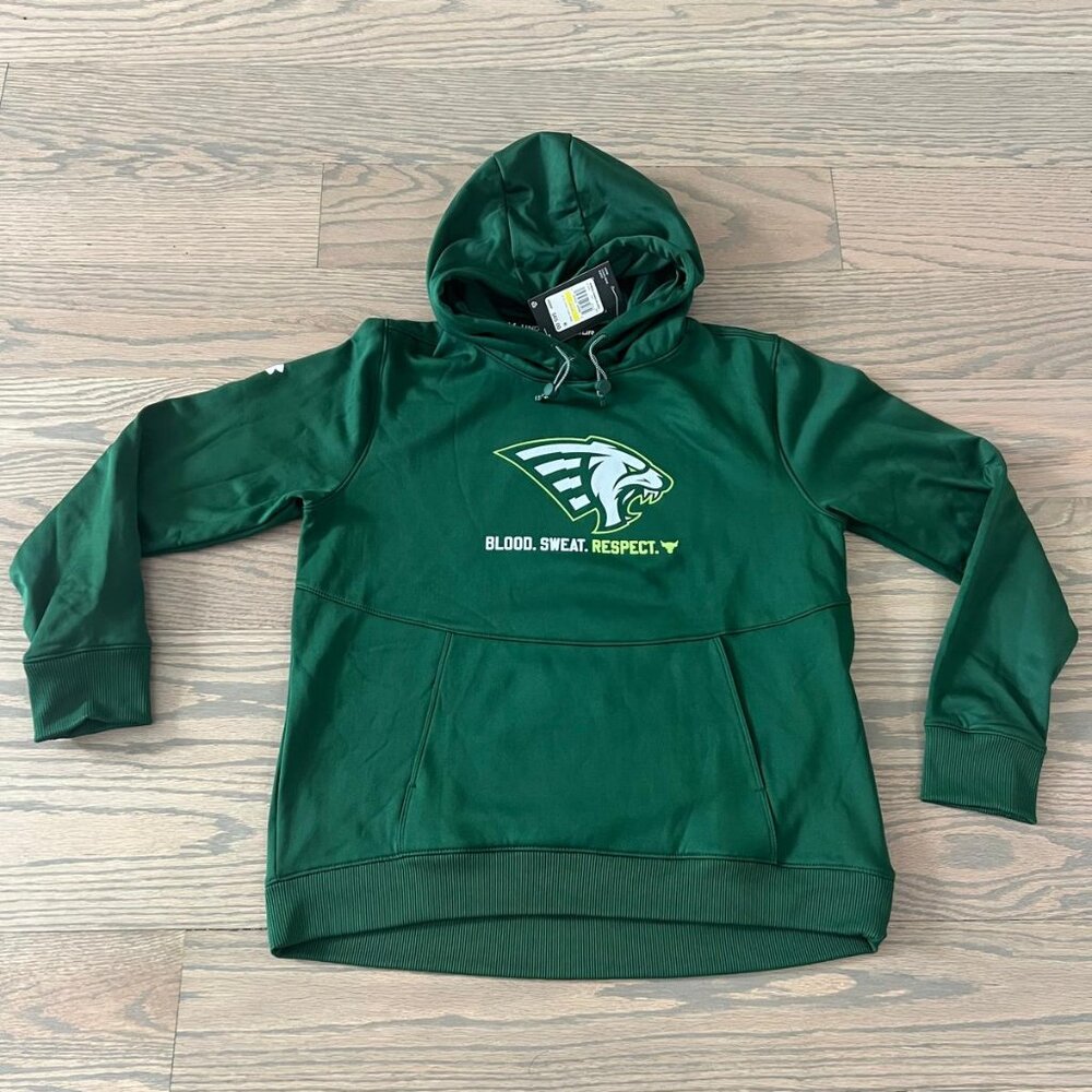 NWT Under Armour Women's Loose Forrest Green Storm Fleece Hoodie, M